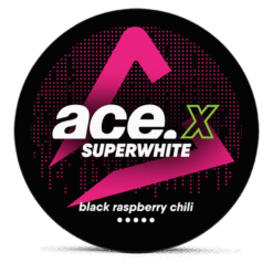 ACE X Black Raspberry Chili 8mg nicotine pouches can