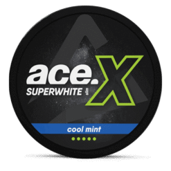 ACE X Cool Mint 8mg nicotine pouches can