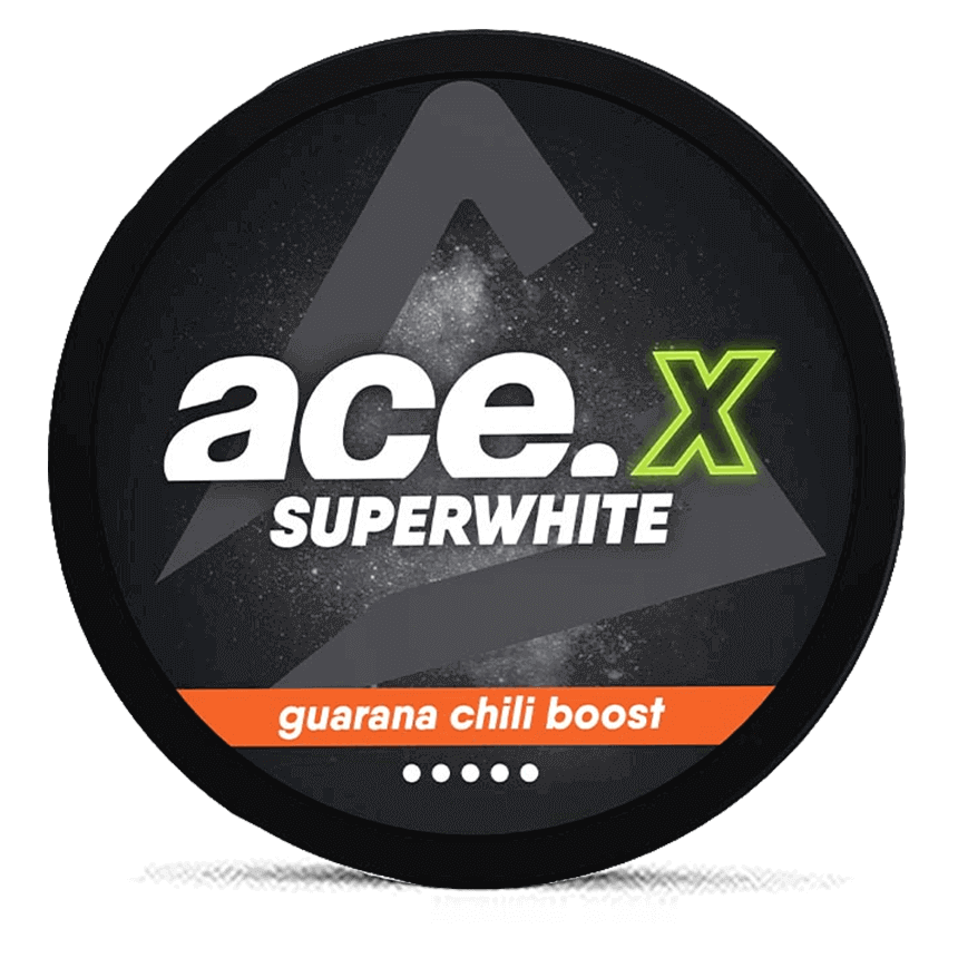 ACE X Guarana Chili Boost 8mg nicotine pouches can