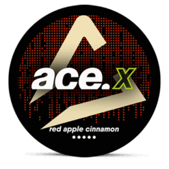 ACE X Red Apple Cinnamon Strong 8mg nicotine pouches can