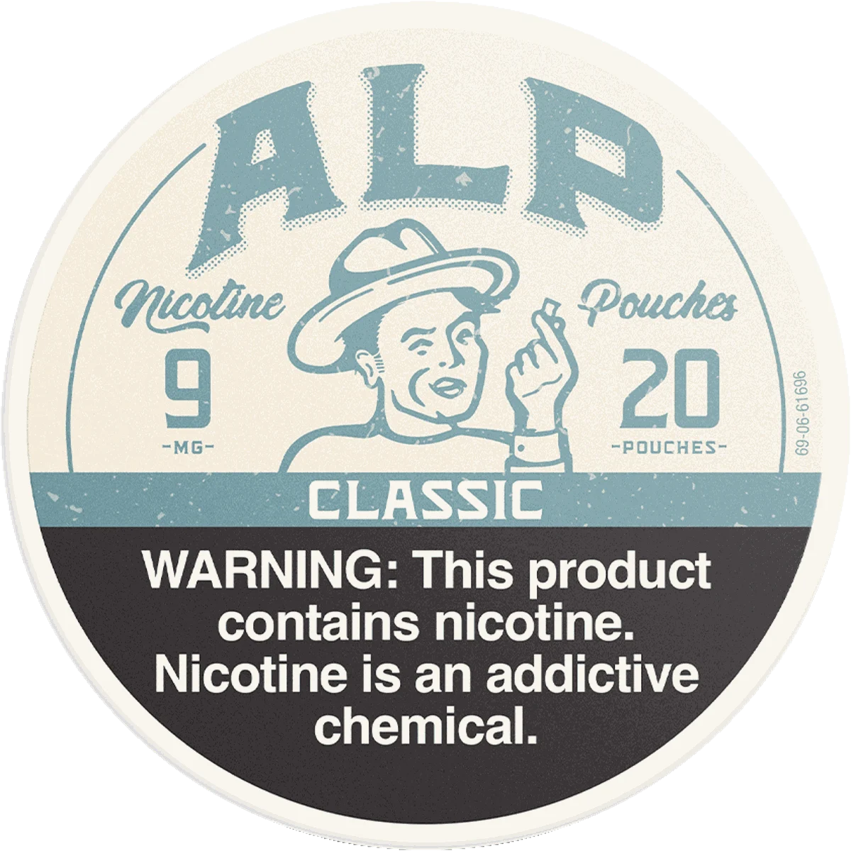ALP Classic 9mg nicotine pouches can