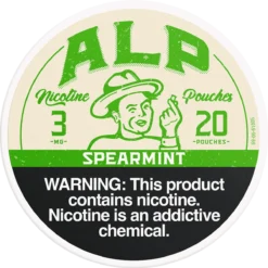 ALP Spearmint 3mg nicotine pouches can