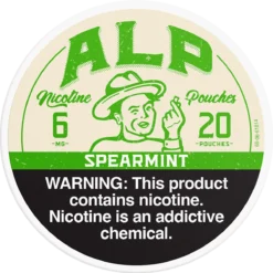 ALP Spearmint 6mg nicotine pouches can