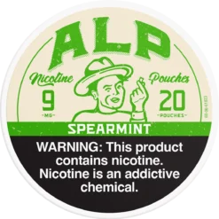 ALP Spearmint 9mg nicotine pouches can