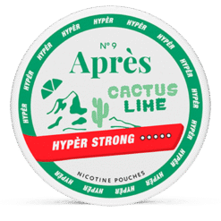 Après Cactus Lime Hyper Strong 11mg nicotine pouches can