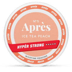 Après Ice Tea Peach Hyper Strong 11mg nicotine pouches can