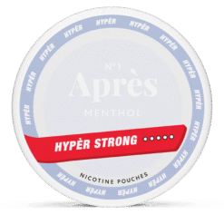 Après Menthol Hyper Strong 11mg nicotine pouches can
