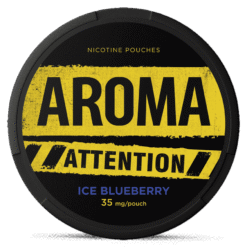 Aroma Attention Icy Bluberry 35mg nicotine pouches can