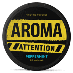 Aroma Attention Peppermint 35mg nicotine pouches can