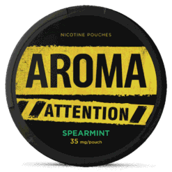 Aroma Attention Spearmint 35mg nicotine pouches can
