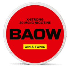 BAOW Gin & Tonic 12mg nicotine pouches can