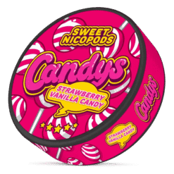 Candys Strawberry Vanilla Candy 33.5mg nicotine pouches can