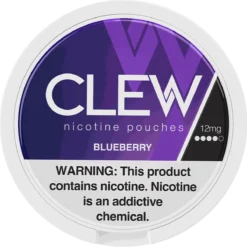 CLEW Blueberry 12mg nicotine pouches can