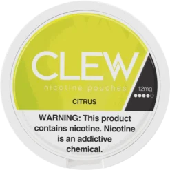 CLEW Citrus 12mg nicotine pouches can