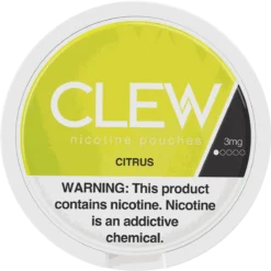 CLEW Citrus 3mg nicotine pouches can