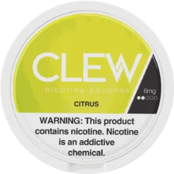 CLEW Citrus 6mg nicotine pouches can