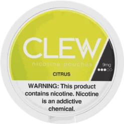 CLEW Citrus 9mg nicotine pouches can