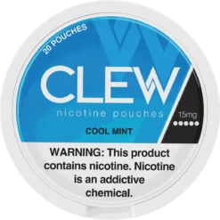 CLEW Cool Mint 15mg nicotine pouches can