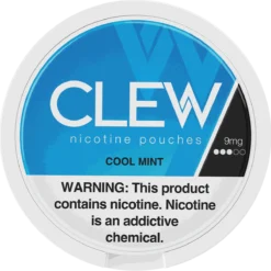 CLEW Cool Mint 9mg nicotine pouches can