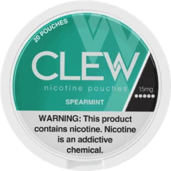 CLEW Spearmint 15mg nicotine pouches can