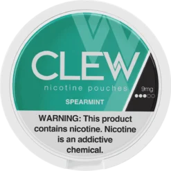 CLEW Spearmint 9mg nicotine pouches can