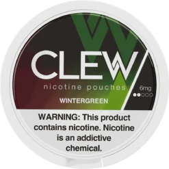 CLEW Wintergreen 6mg nicotine pouches can