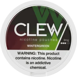 CLEW Wintergreen 9mg nicotine pouches can