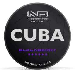 CUBA Black Blackberry 42.9mg nicotine pouches can