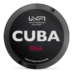 CUBA Black Cola 42.9mg nicotine pouches can