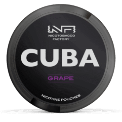 CUBA Black Grape 42.9mg nicotine pouches can