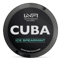 CUBA Black Ice Spearmint 42.9mg nicotine pouches can