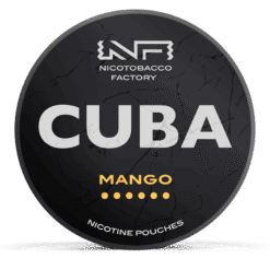 CUBA Black Mango 42.9mg nicotine pouches can