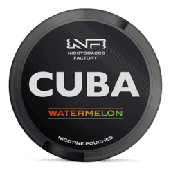 CUBA Black Watermelon 42.9mg nicotine pouches can