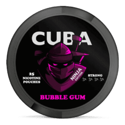 CUBA Ninja Bubblegum Strong 16.3mg nicotine pouches can