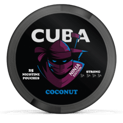 CUBA Ninja Coconut Strong 16.3mg nicotine pouches can