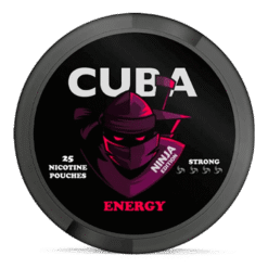 CUBA Ninja Energy Strong 16.3mg nicotine pouches can