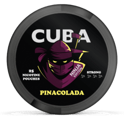 CUBA Ninja Pina Colada Strong 16.3mg nicotine pouches can