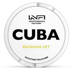 CUBA White Banana Hit 10.4mg nicotine pouches can