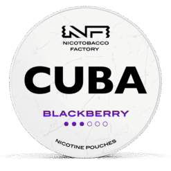 CUBA White Blackberry 10.4mg nicotine pouches can