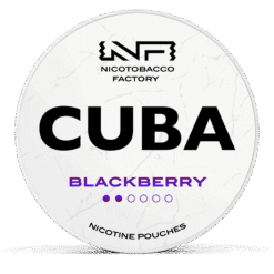 CUBA White Blackberry Low 4mg nicotine pouches can