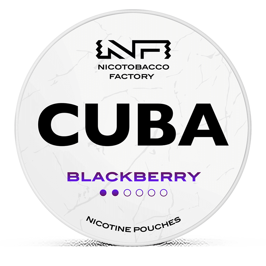 CUBA White Blackberry Low 4mg nicotine pouches can