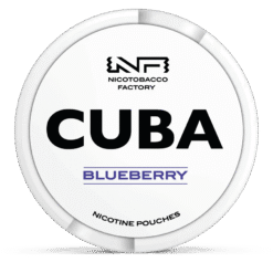CUBA White Blueberry 10.4mg nicotine pouches can