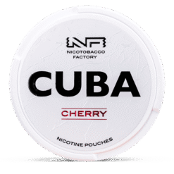 CUBA White Cherry 10.4mg nicotine pouches can