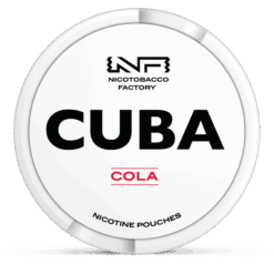 CUBA White Cola 10.4mg nicotine pouches can