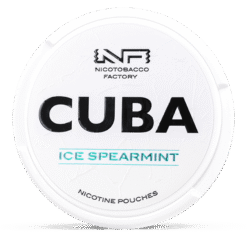 CUBA White Ice Spearmint 10.4mg nicotine pouches can