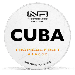 CUBA White Tropical Fruit 10.4mg nicotine pouches can