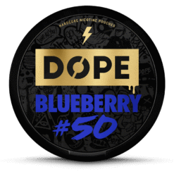 DOPE Blueberry 35mg nicotine pouches can