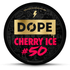 DOPE Cherry Ice 35mg nicotine pouches can