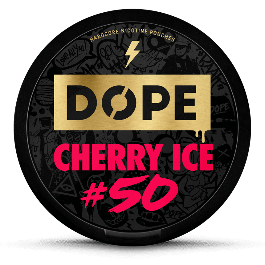 DOPE Cherry Ice 35mg nicotine pouches can