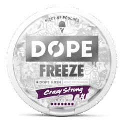 DOPE Freeze Crazy Strong 21mg nicotine pouches can